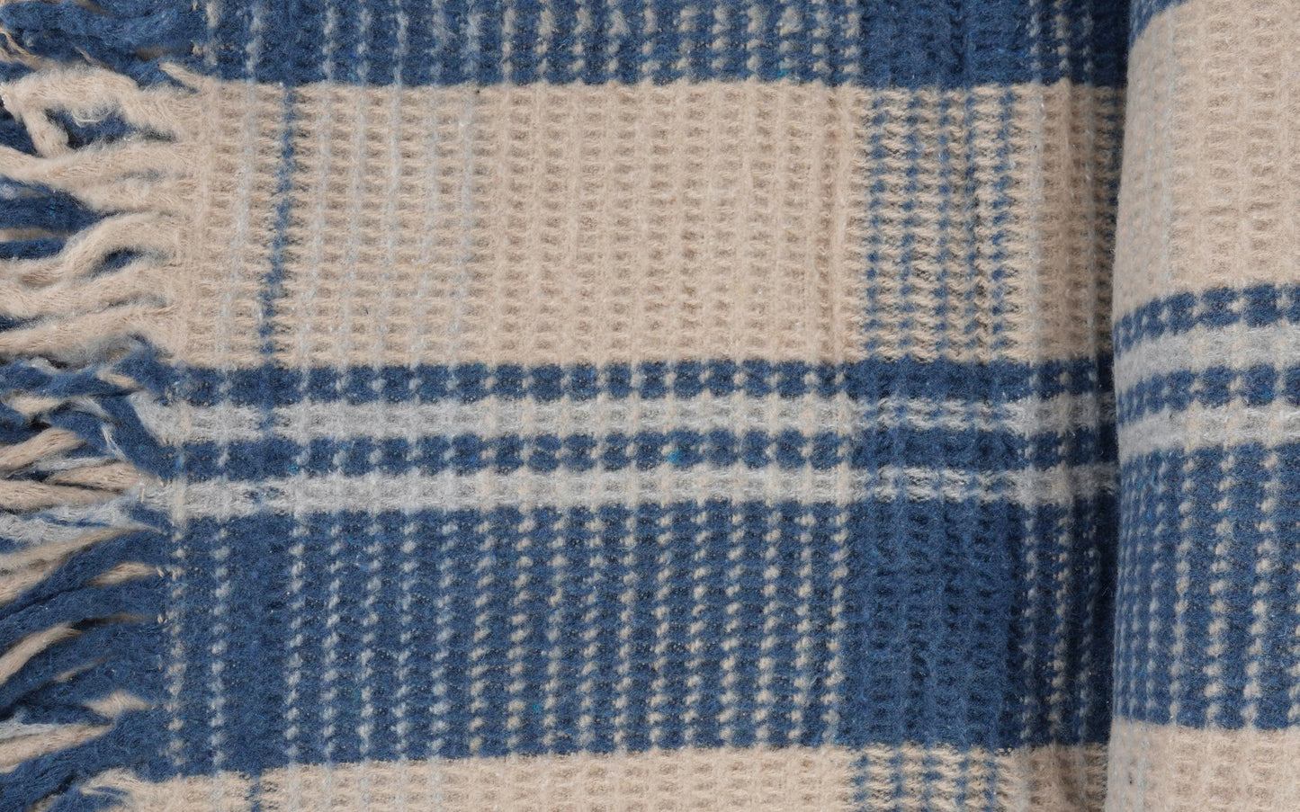 Κουβέρτα Gregory 150x200 μπλε + μπεζ
