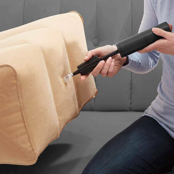 saketi italy - inflatable foot rest cushion with pump