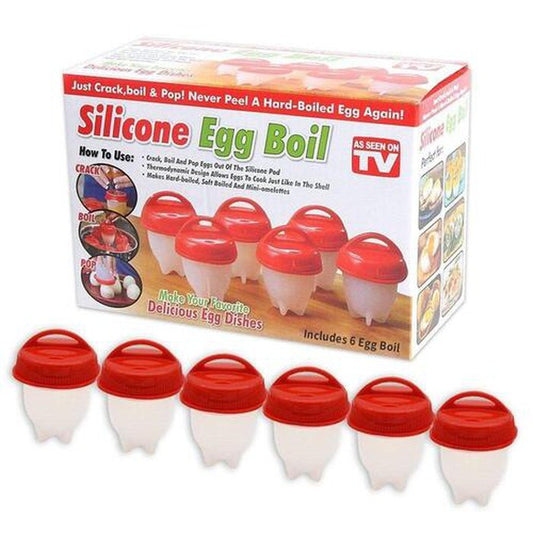 saketi italy - six-piece egg cases for boiling eggs without shells