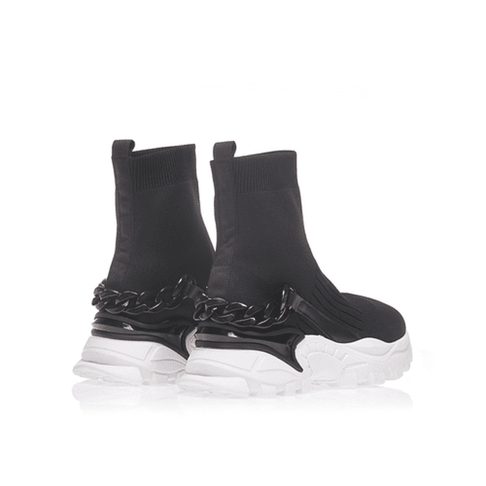 saketi italy - sneakers ankle boots with decorative chain