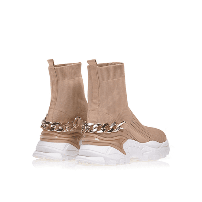 saketi italy - sneakers ankle boots with decorative chain