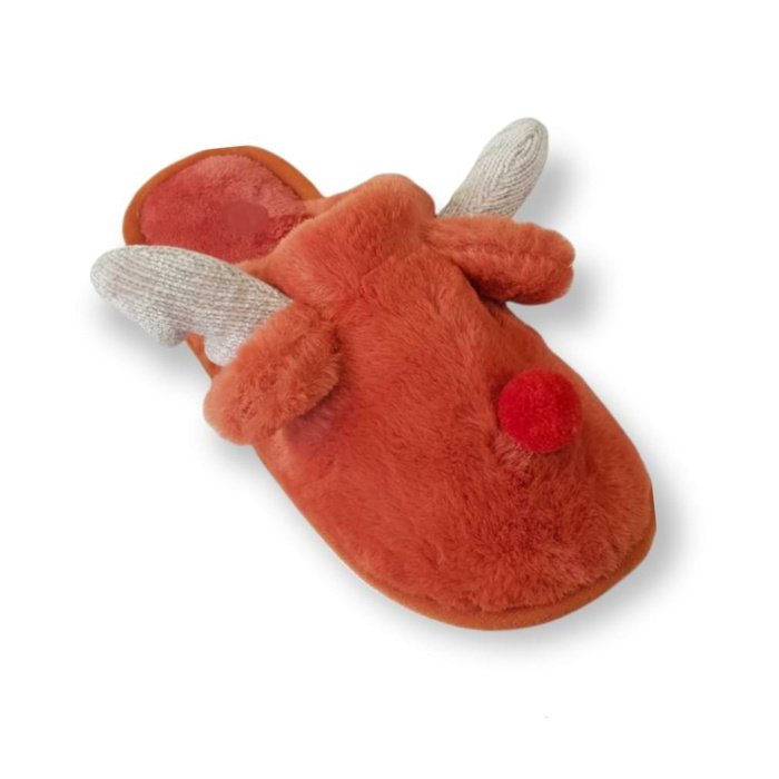 saketi italy - women's slippers with reindeer pattern
