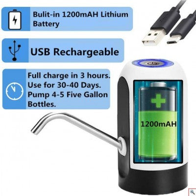 saketi italy - automatic water pump rechargeable with usb