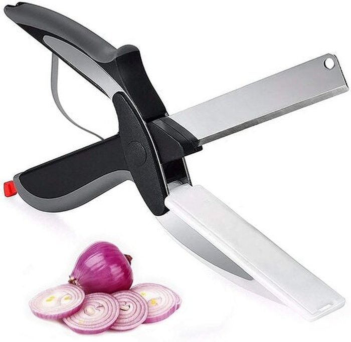 saketi italy - smart kitchen knife 2 in 1 with cutting base
