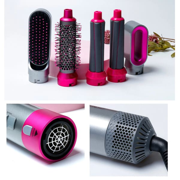 saketi italy - hair dryer and curling iron 5 in 1